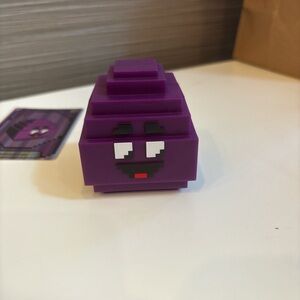 Purple Block Toy with Face